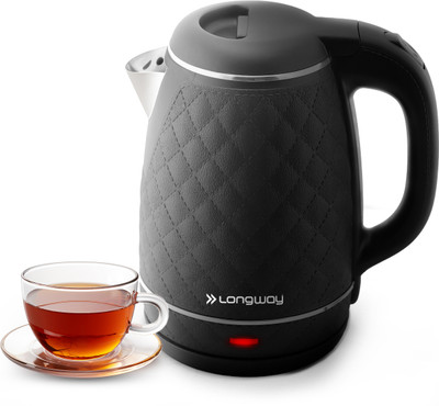 Longway Marvel for Boiling, Making Tea, Coffee, Instant Noodles, Soup 1500 W Electric Kettle(2 L, Black)