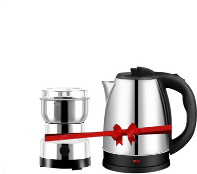 Owqust Nima Grinder,Dry Masala Grinder & 2.0 Litre Electric Kettle(Stainless steel) Electric Kettle(2 L, Silver)