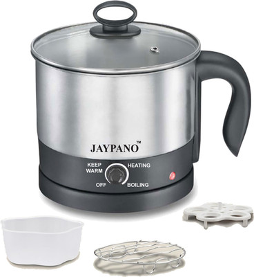 JAYPANO Multi-Kettely-Black-Silver Multi Cooker Electric Kettle(1.5 L, Silver)