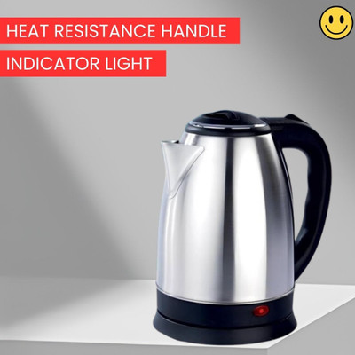 GUPTASONNEW Electric Kettle With Stainless Steel Body 2 Litre for Boiling Water & coffeeZ285 Electric Kettle(2 L, Silver & Black)