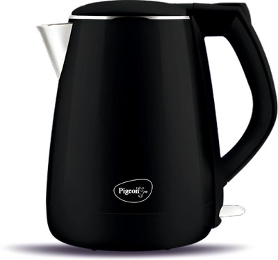 Pigeon 15635 Electric Kettle  (1.2 L, Black) For Rs. 649 @ 64 %