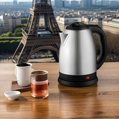 Mart Nest Q11_Kettle Extra Large Stainless Steel Electric Kettle with Auto Shut Off Electric Kettle(2 L, Black)