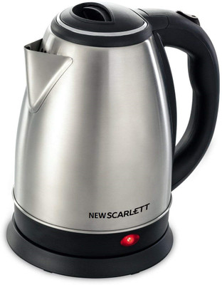 PRATYANG Electric Kettle 2 Litre, Tea Coffee Maker Water Boiler with Handle Beverage Maker(2 L, Silver , Black)