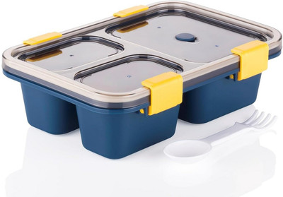 Masox Store Plastic Bread Container  - 900 ml(Multicolor)