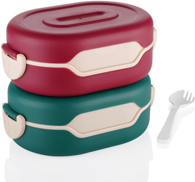 HM EVOTEK Plastic Fridge Container  - 750 ml(Pack of 2, Multicolor)