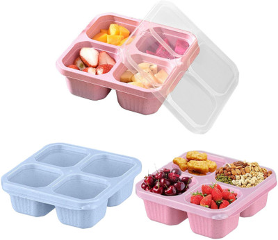 HM EVOTEK 1200 ml 4  Compartments(Steamer  Lunch Box)