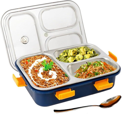 Ashmakam 750 ml 3  Compartments(Conduction Heat  Lunch Box)