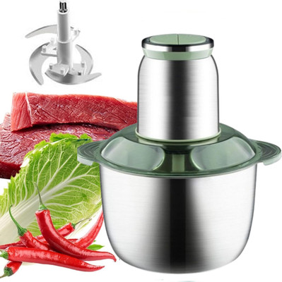 BIYALI 2L Electric Food Processor Vegetable Chopper, Kitchen Cutter Super Powerful Electric Meat Grinder