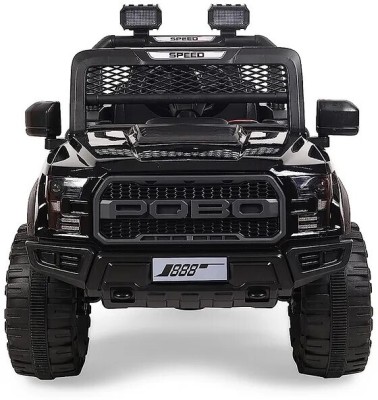 oh baby POBO BLACK 4 Motors 4x4 (1-8Yrs), Remote control, USB player. Jeep Battery Operated Ride On(Multicolor)