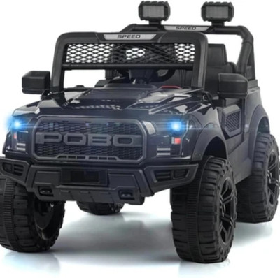 oh baby POBO BLACK 4 Motors 4x4 (1-8Yrs), Remote control, USB player. Jeep Battery Operated Ride On(Multicolor)
