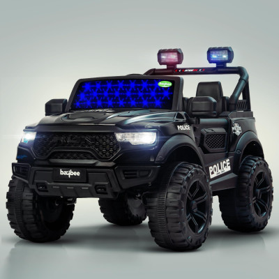 baybee Battery Operated Ride On Jeep for Kids, Kids Car with Remote Control, USB Player Jeep Battery Operated Ride On(Black)