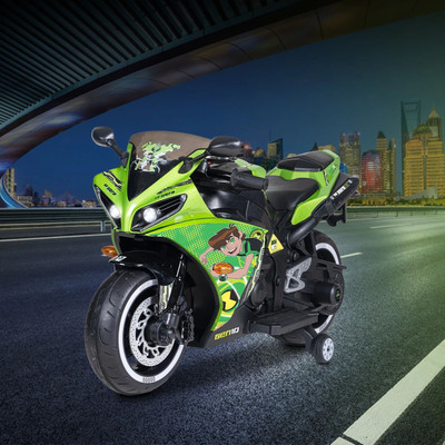 leotoon Licensed Ben10 Bike Bike Battery Operated Ride On(Green)