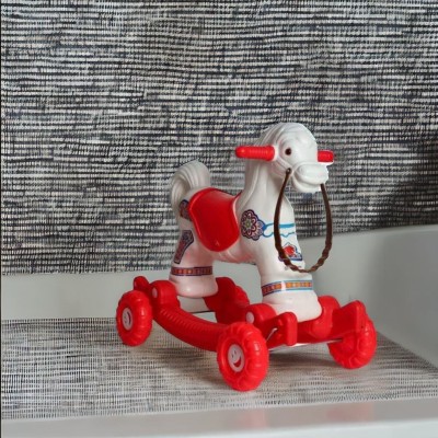 toyprofessor Baby horse rider for kids 2 in 1 function for 1-3 years Rideons & Wagons Non Battery Operated Ride On(Red)