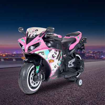 leotoon Leotoon Licensed Power Puff Girls Bike Bike Battery Operated Ride On(Pink)