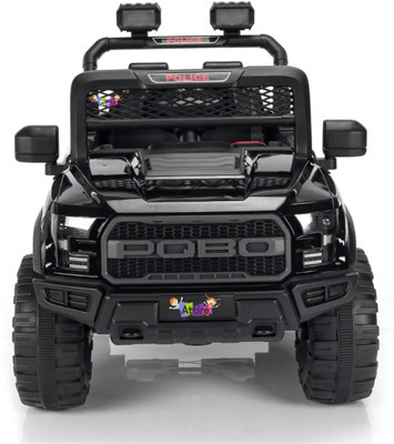 Attire Rechargeable with Bluetooth Music Electric Jeep Battery Operated Ride On(Black)