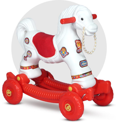 Thank mummy Chetak Horse Ride-On Toy for Kids Perfect for Toddlers & Kids(Red, Pack of: 1)