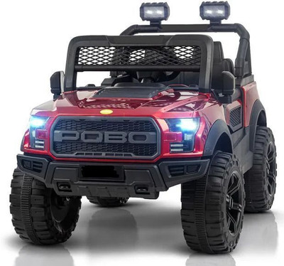 oh baby POBO JEEP 4 Motors 4x4 (1-8Yrs) Battery ride on Jeep Battery Operated Ride On(Multicolor)