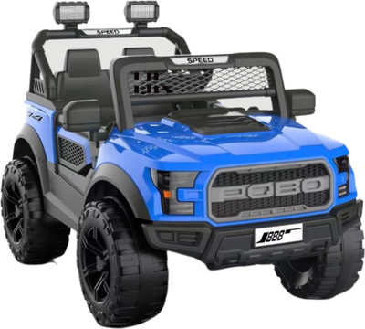 HK ENTERPRISES OFFICIAL Rechargeable Battery Operated Ride On with Bluetooth Music Electric Jeep forKids Jeep Battery Operated Ride On(Blue)