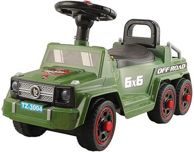 JoyRide 6 X 6 OFFROAD Sports Car | Rider for Kids | Boys & Girls | Music & lights Rideons & Wagons Non Battery Operated Ride On(Green)