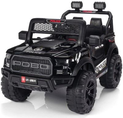 oh baby POBO BLACK 4 Motors 4x4 (1-8Yrs) Battery ride on Jeep Battery Operated Ride On(Black)