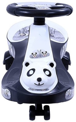 Myhoodwink CCC_3C_Black In White Magic Panda Car Ride On for Baby Boys & Girls Car Battery Operated Ride On(Black, White)