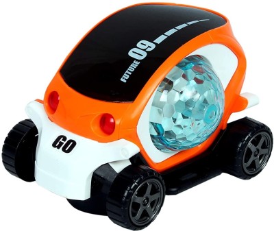 OSSIFY Little kids special 09 Future Musical Stunt Car Rotate mini 360 Car Battery Operated Ride On(Multicolor)