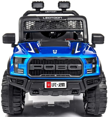 oh baby POBO BLUE 4 Motors 4x4 (1-8Yrs) Battery ride on Jeep Battery Operated Ride On(Blue)