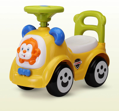 LuvLap Sunny Car with Music, for kids 1 to 3 years upto 25 Kgs Rideons & Wagons Non Battery Operated Ride On(Yellow)