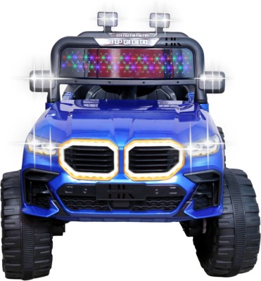 HK ENTERPRISES OFFICIAL Ride on Toy Kids Jeep with Bluetooth & Music, Rechargeable Electric Jeep Jeep Battery Operated Ride On(Blue)