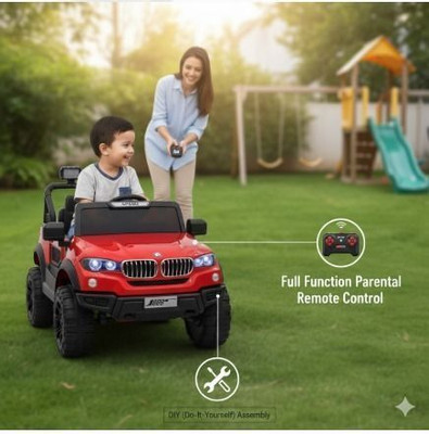 DEVICE OF CAP WITH MAGIC STICK 007 BMW red Jeep Battery Operated Ride On(Red)