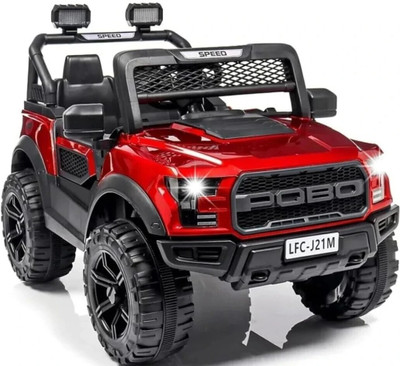 SmallBoyToys POBO RED 4X4 (1-8Yrs) 4 Motors kids car Jeep Battery Operated Ride On(Red)