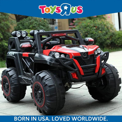 Toys R Us Avigo Electric Jeep 4x4 Jeep for Kids, Ride on Toy Kids Car with Light & Music Jeep Battery Operated Ride On(Red)