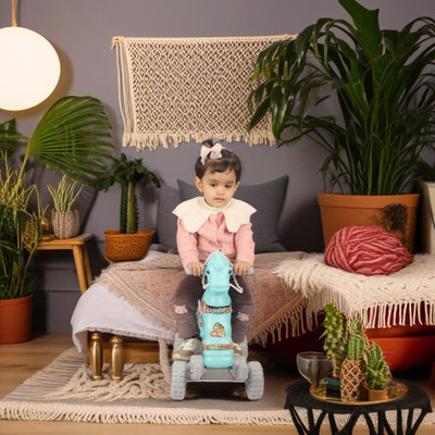 toyprofessor boy ,Girl Unisex Playtime Fun for Kids 1-3 Years Rideons & Wagons Non Battery Operated Ride On(Green)