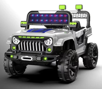 BROKKE 528 White Rubicon 1-6Yrs Battery ride on kids car Jeep Battery Operated Ride On Rideons & Wagons Battery Operated Ride On(Red)