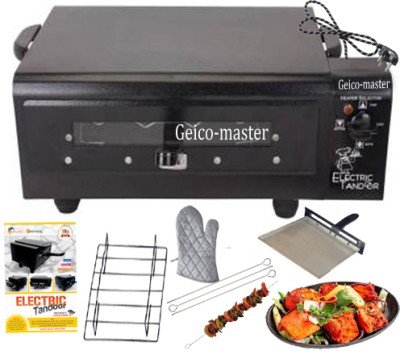 Geico master 11 Inches 1500 Watt Non stick coated trey small electric tandoor with small family Electric Tandoor