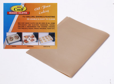 MINI CHEF Magic Cloth (1PC) Solid Roti Square Flap Cover(Beige, 1)