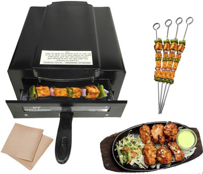 WELLBERG 14-Inch Large Pizza Oven for Grilling, Baking, Tandoori, and Oil-Free Cooking Electric Tandoor