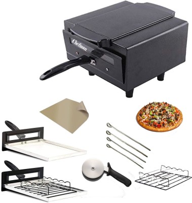 Chefman Mini 10-inch 1500W Smart Pizza Oven with Grill for Naan & Roti (All Accessories) Electric Tandoor