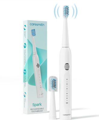 caresmith SPARK Electric Rechargeable Toothbrush | 6 Operational Modes Electric Toothbrush Electric Toothbrush(White)