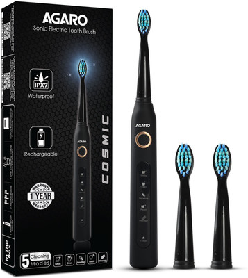 AGARO Cosmic Sonic 33437 Electric Toothbrush(Black)