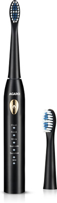 AGARO COSMIC LITE Sonic Electric Tooth Brush For Adults With 5 Modes, 2 Brush Heads Electric Toothbrush(Cosmic Sonic)