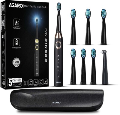 AGARO Cosmic MAX Sonic Electric Toothbrush(Black)