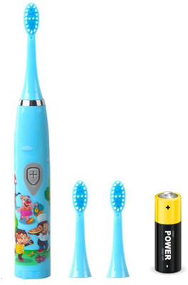 Jaspero Soft Bristles Battery Operated Electric Toothbrush For Girls, Kids, adults Electric Toothbrush(Blue)