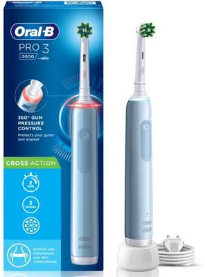 Oral-B Pro 3, 3 modes with Triple pressure control, replaceable brush head included Electric Toothbrush