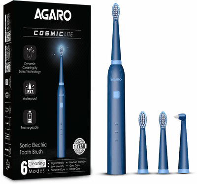 AGARO Cosmic Lite Sonic Electric Toothbrush(Blue)