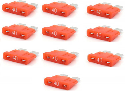 PBROS 10 Pieces Blade Fuse -40 AMP(Pack of 10) 10 Pieces Mini Blade Fuse -40 AMP(Pack of 10) Electrical Fuse(40 Amp A)
