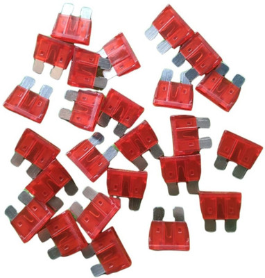 Elcoi 20 Pieces Standard Size Blade Fuse -10 AMP(Pack of 20) Electrical Fuse(AA A)
