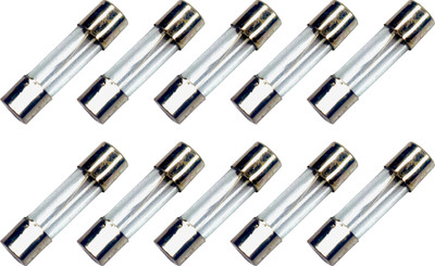 Vincentvolt Fuse 1A 250V 5mm x 20mm Fast Acting Glass Tube Cartridge Fuse Pack of 10pcs Electrical Fuse(1 A)