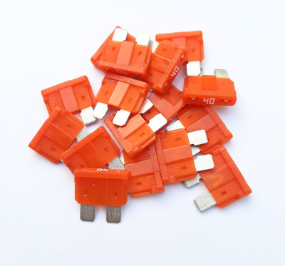 ele DC Fuse 40 Amp Midi Blade Fuse-40 Ampere (Pack of 50 Fuses) Protectron Fuse Electrical Fuse(40 A)