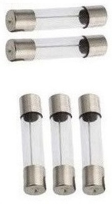 gobagee 5pcs Glass Tube Cartridge 5amp Fuse, 250V, 5mmX20mm, Fast Acting Electrical Fuse(5 A)
